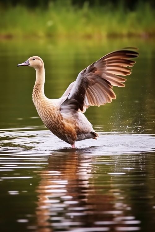 水面上的白天鹅 优雅家禽的摄影艺术